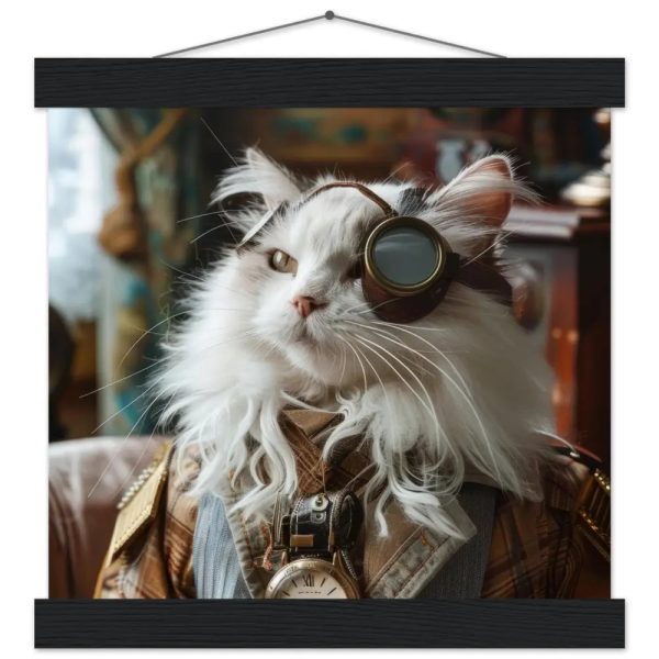 Schoolposter van een mannelijke Siberische kat
