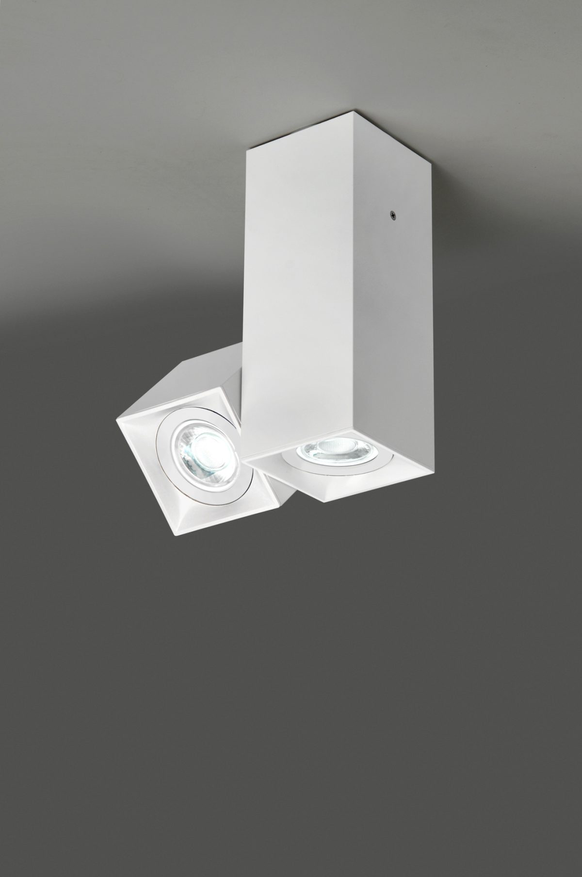 Dau 80 plafondlamp 2 x GU10 gestructureerd wit - Afbeelding 1