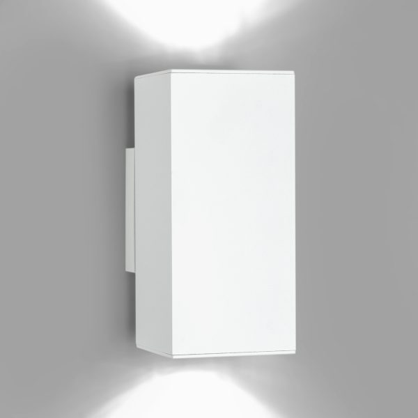 Dau 80 Wandlamp 2 x GU10 gestructureerd wit
