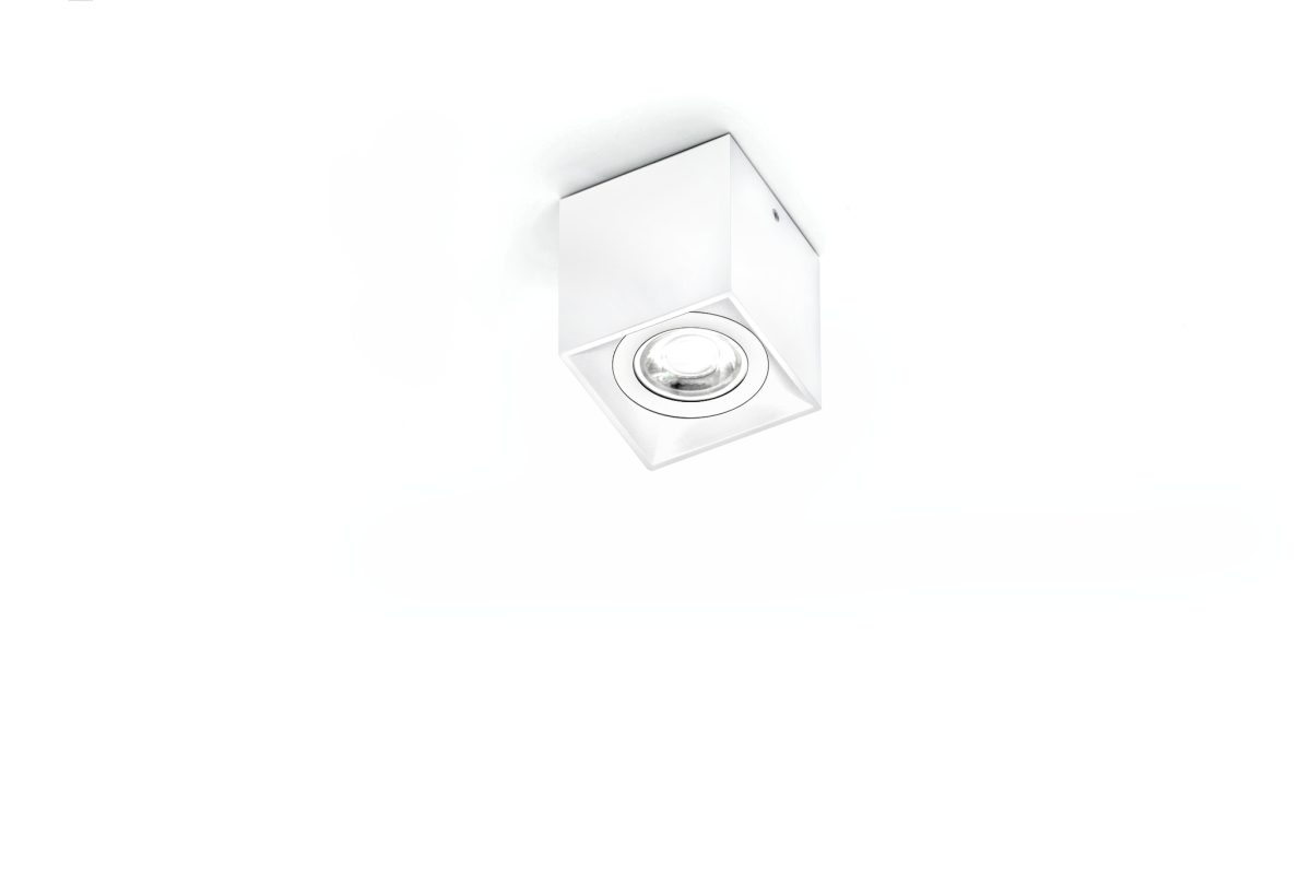 Dau 80 plafondlamp GU10 gestructureerd wit - Afbeelding 1