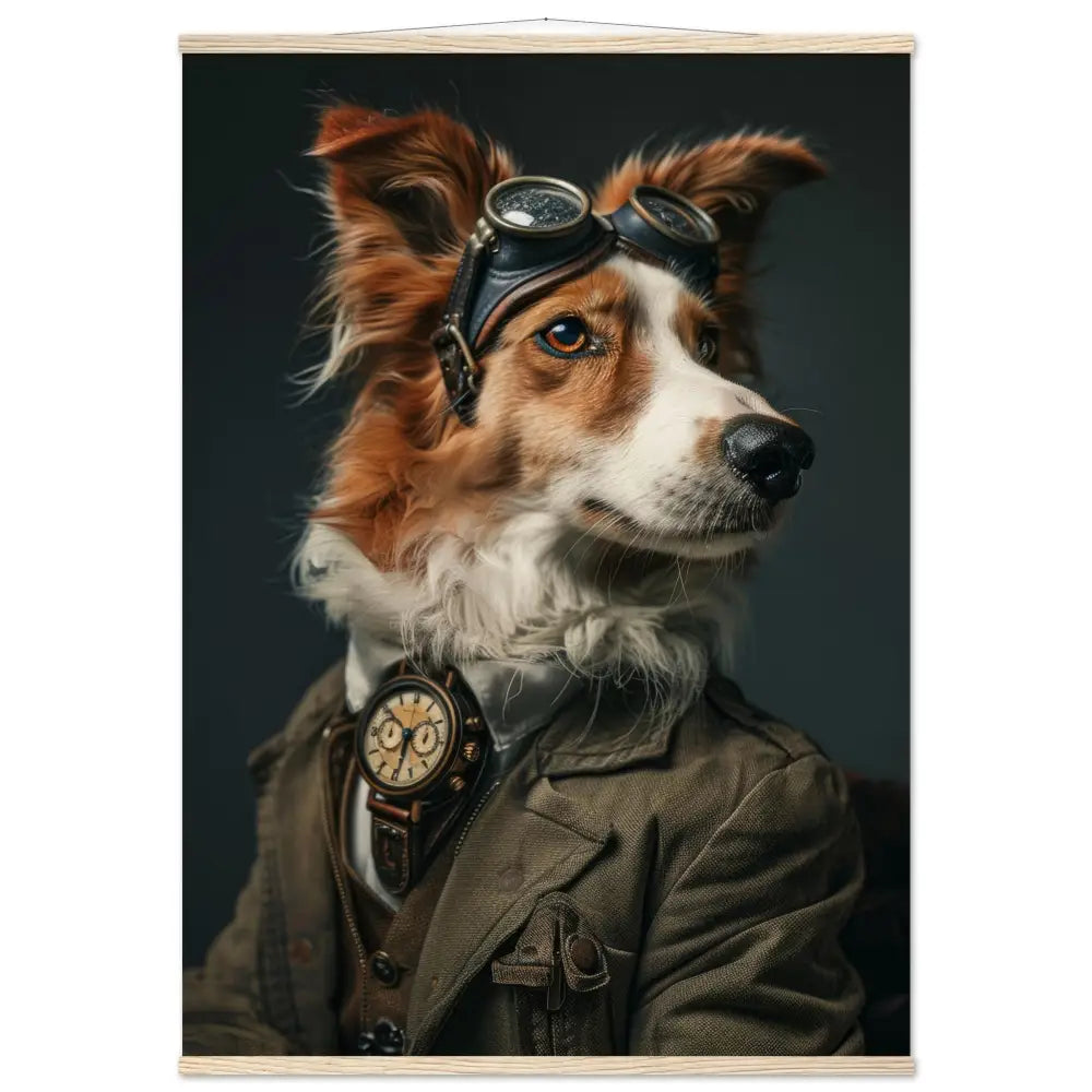 31c0ed72-8cd6-4a66-9175-b20c647c2134-0.jpg Schoolposter van een Amerikaanse Foxhound - Afbeelding 1
