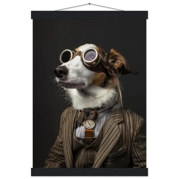 Schoolposter van een Nederlands Kooikerhondje