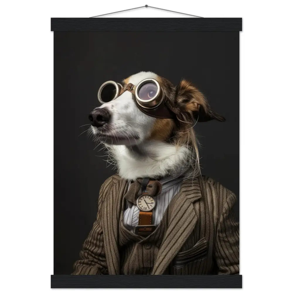 3750a7b1-3f41-4dcb-aab4-4552a914f730-0.jpg Schoolposter van een Nederlands Kooikerhondje - Afbeelding 1