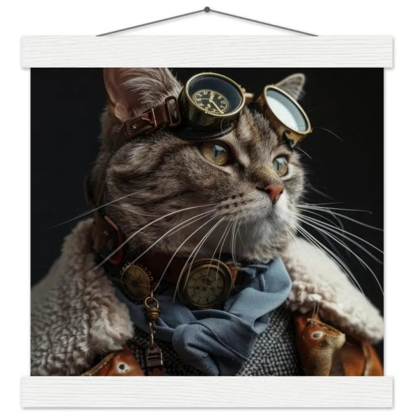 Schoolposter van een mannelijke Ocicat kat