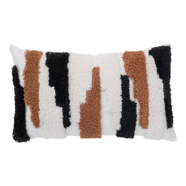 Sagres Kussen - Kussen in bruin/zwart/wit 30x50 cm