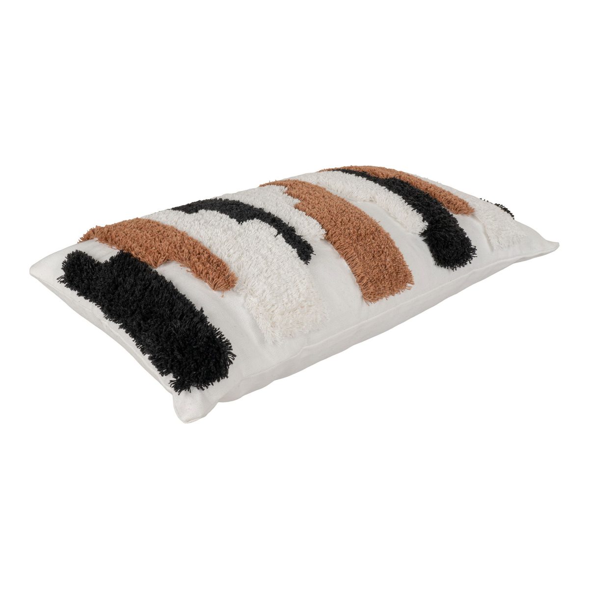 Sagres Kussen - Kussen in bruin/zwart/wit 30x50 cm - Afbeelding 3