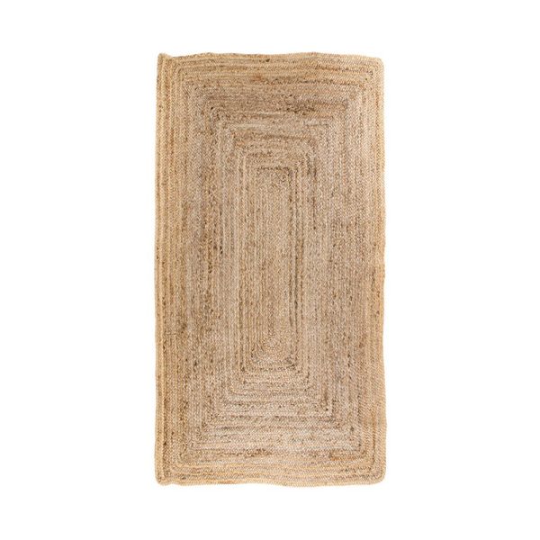Tapis Bombay - Tapis en jute tressée, naturelle, 65x135 cm