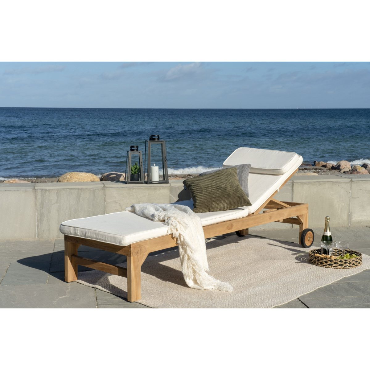 Menorca tapijt - tapijt van 100% gerecycled plastic, zand, 140x200 cm - Afbeelding 3
