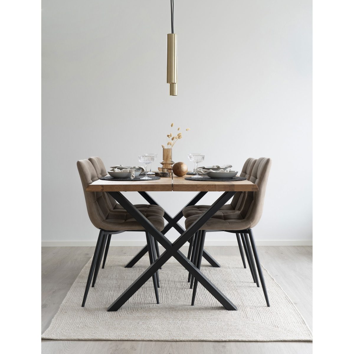 Menorca tapijt - tapijt van 100% gerecycled plastic, zand, 140x200 cm - Afbeelding 5