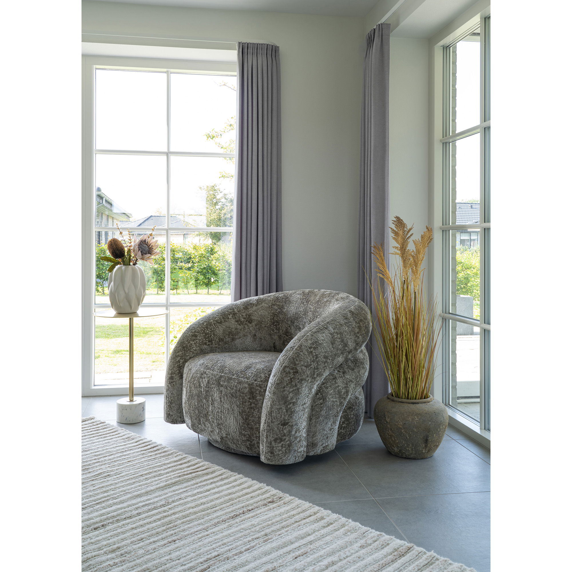 3981502-1.jpg Mango Tapijt - Tapijt, handgetuft, ivoor, 160x230 cm - Afbeelding 2