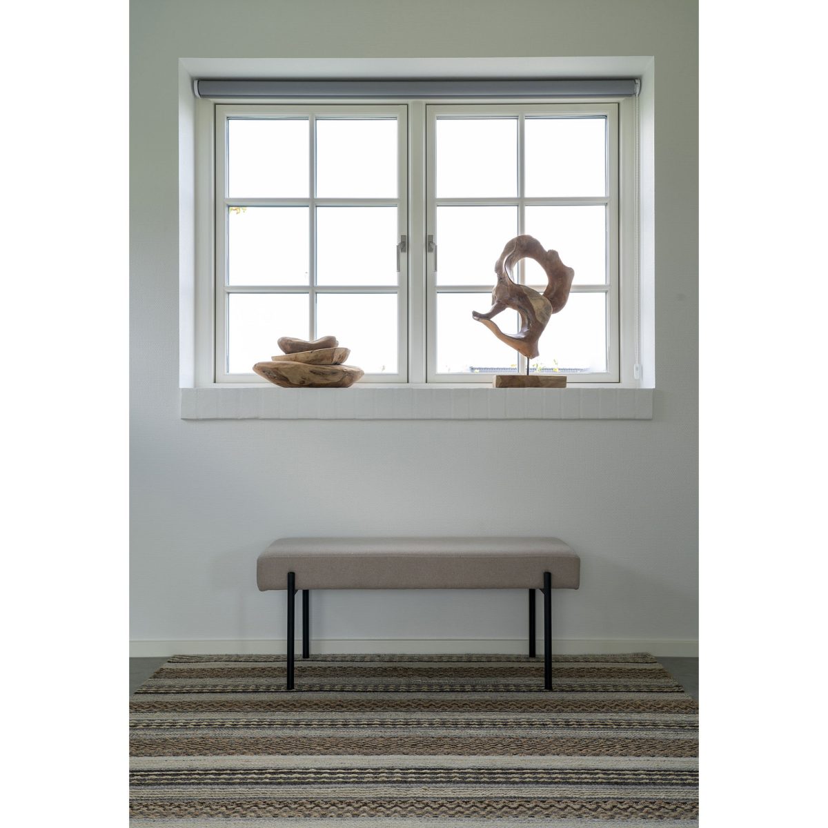 Meerena Tapijt - Tapijt, handgeweven, natuur/grijs, 160x230 cm - Afbeelding 3
