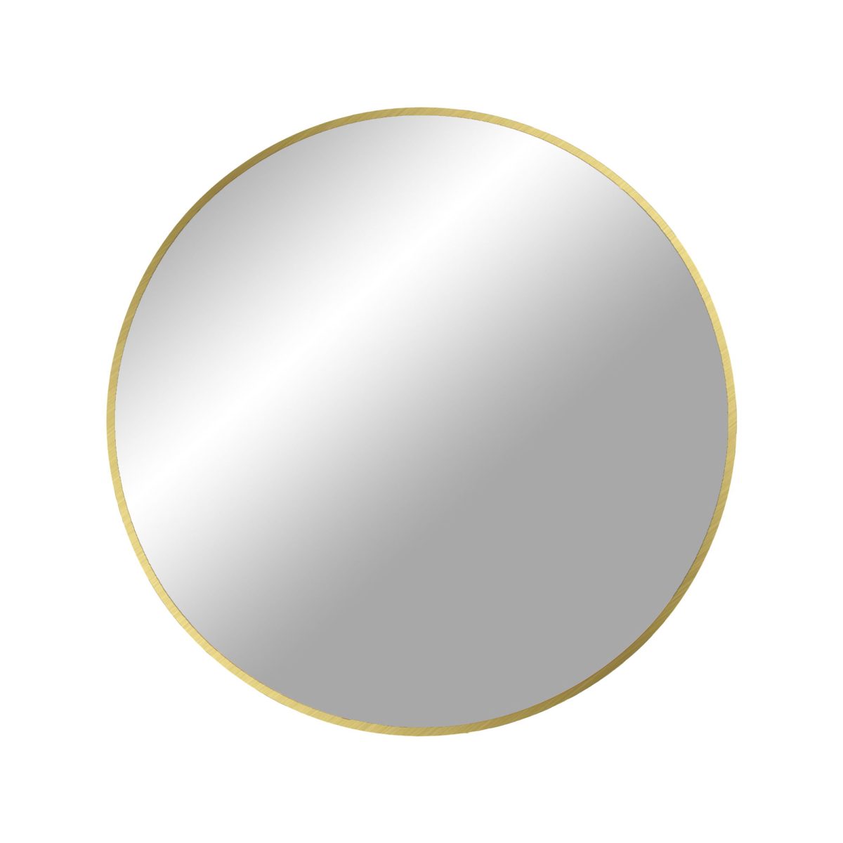 Madrid Spiegel - Spiegel met messing-look frame Ã˜60 cm - Afbeelding 1