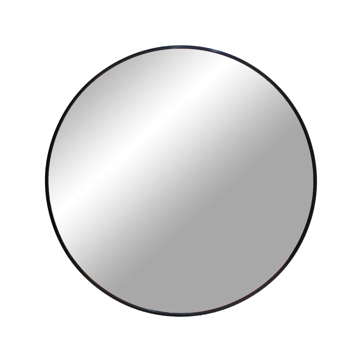 Miroir Madrid - Miroir avec cadre noir Ø60 cm - Afbeelding 1