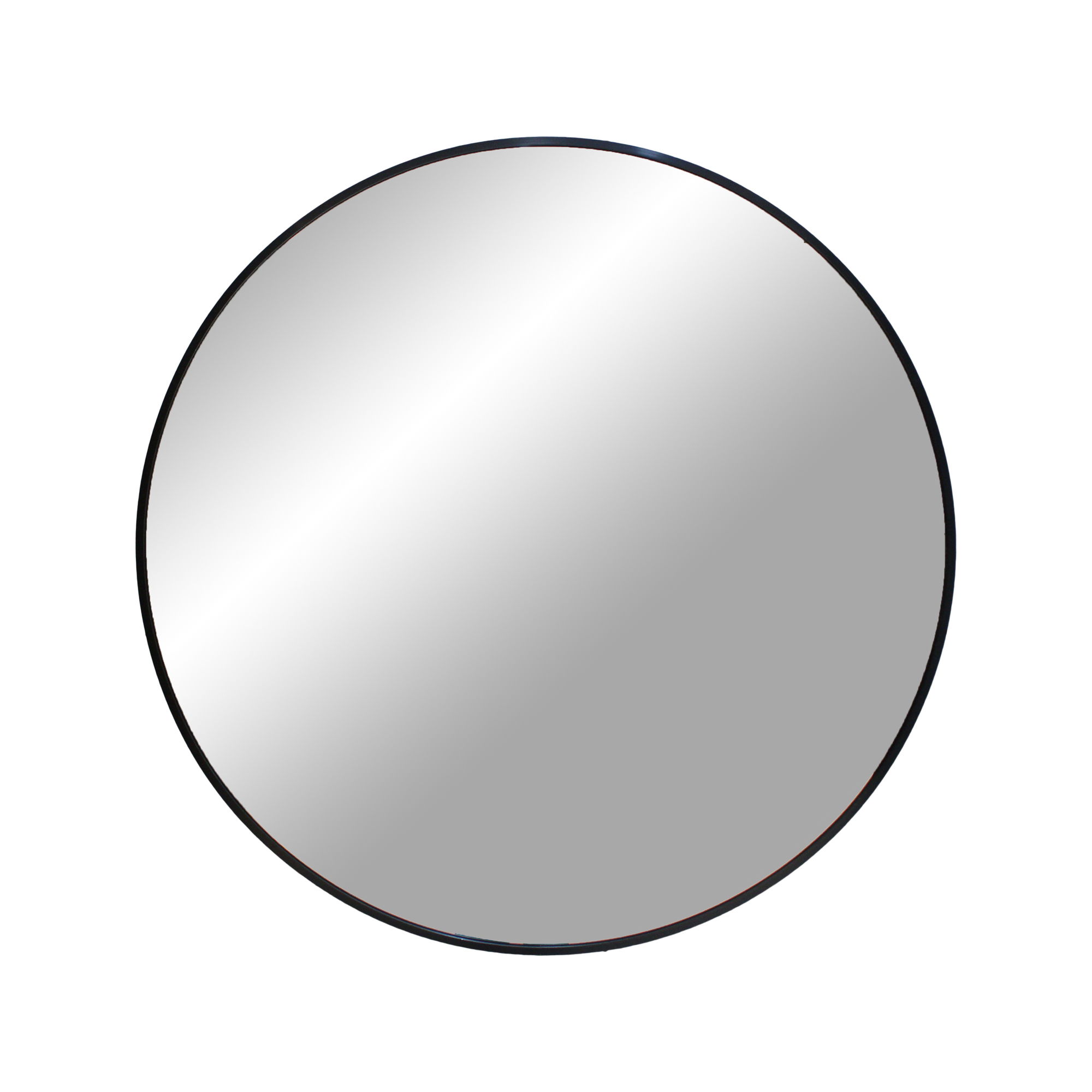 4001470-0.jpg Miroir Madrid - Miroir avec cadre noir Ø60 cm - Afbeelding 1
