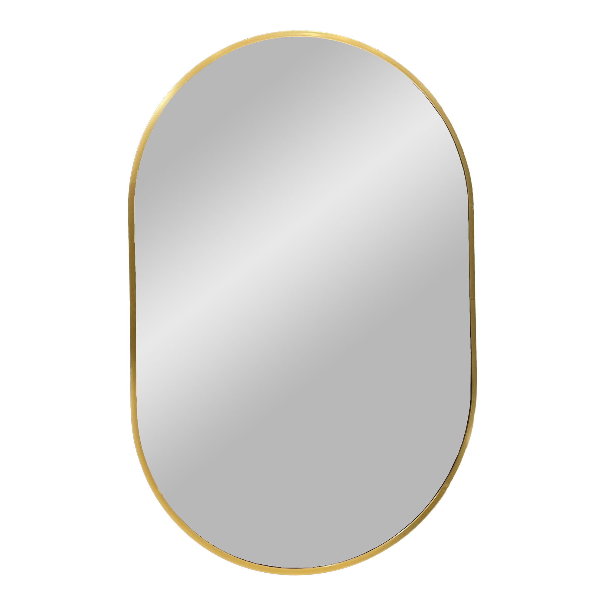 4001550-0.jpg Miroir Madrid - Miroir avec cadre aspect laiton 50x80 cm - Afbeelding 1