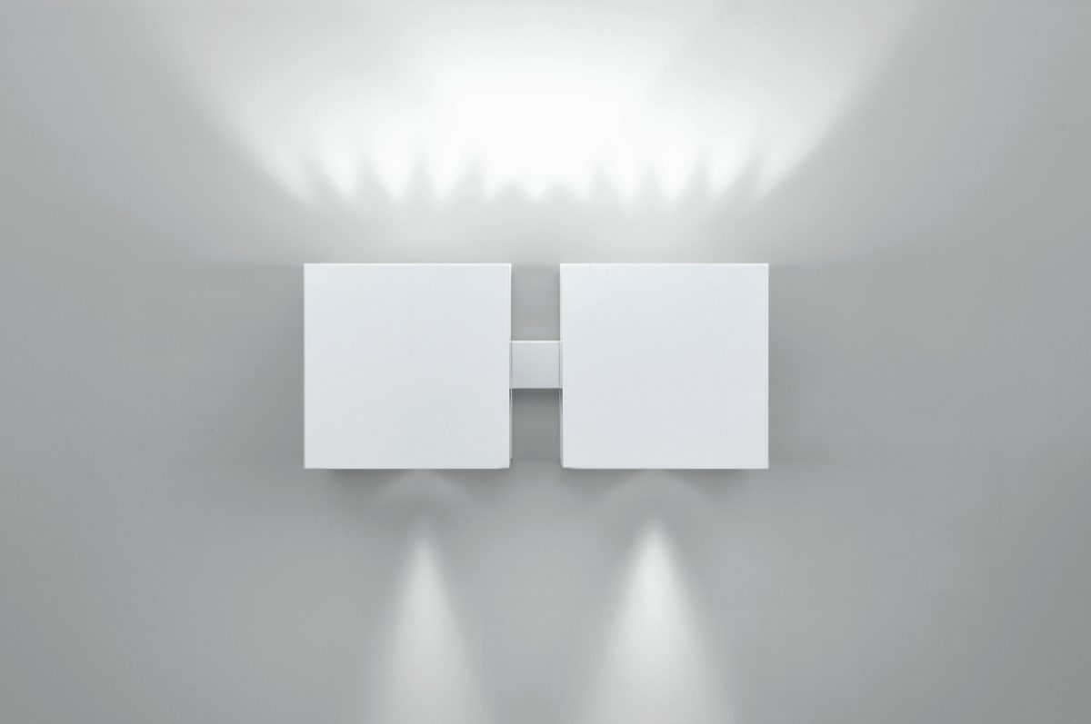 Dau 80 Wandlamp 2 x G9 gestructureerd wit - Afbeelding 1