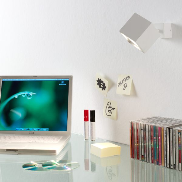 Dau 80 Wand/plafondlamp GU10 Gestructureerd Wit