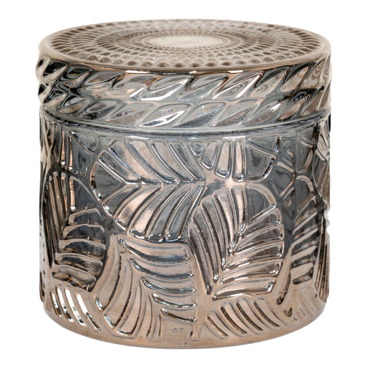 Potten in gerookt glas - Set van 2 potten - Afbeelding 3