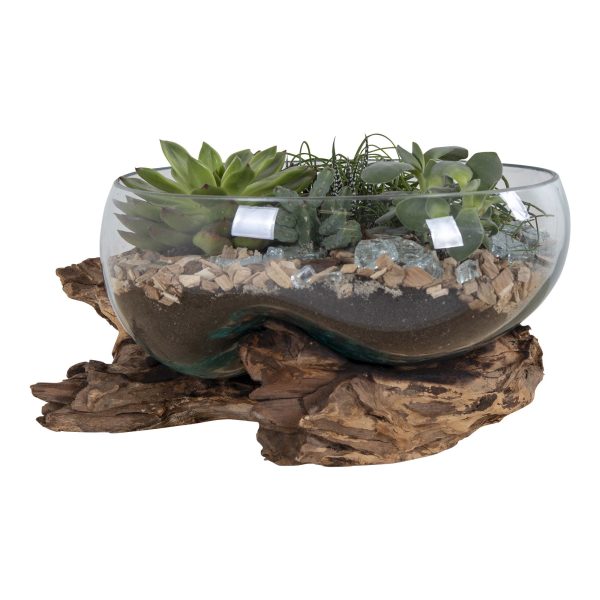 San Marino Waterdrop - Waterdrop decoratie met glas Ø26xh20 cm