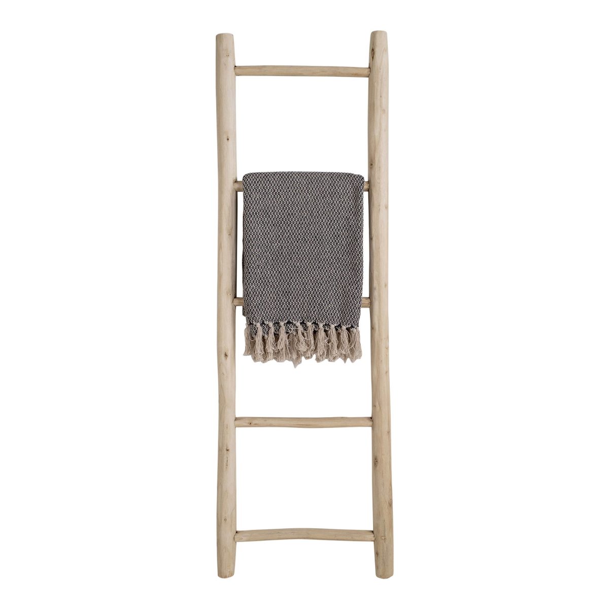 Teak ladder - Decoratieladder van natuurlijk teakhout - Afbeelding 3