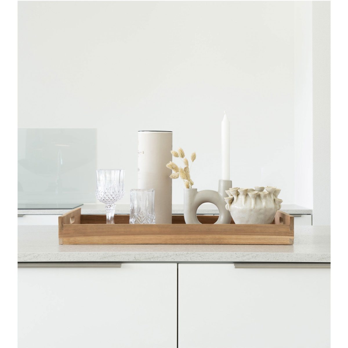 Faro dienblad - Dienblad van teak. - Afbeelding 2