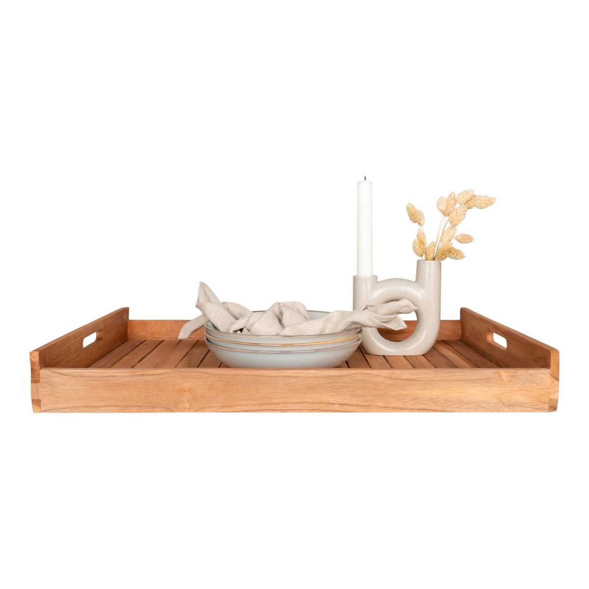 Faro dienblad - Dienblad van teak. - Afbeelding 3