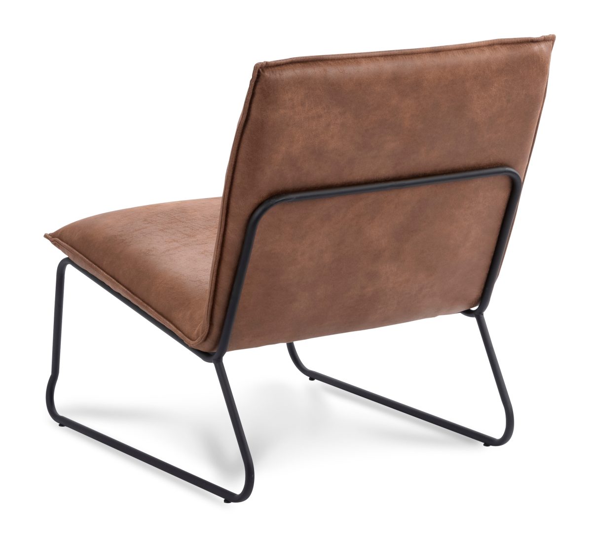 Fauteuil Chapman 1-zits Stof Rawhide Cognac 12 met geweer kleurig frame - Afbeelding 3