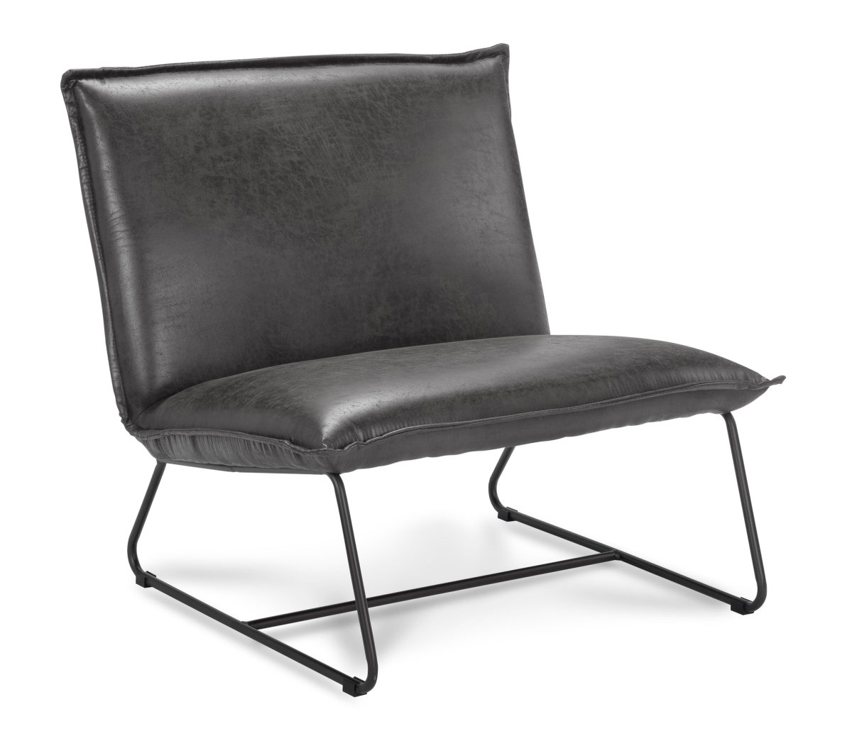Fauteuil Chapman 1,5-zits Stof Rawhide Grey 05 met frame in Gun kleur - Afbeelding 1
