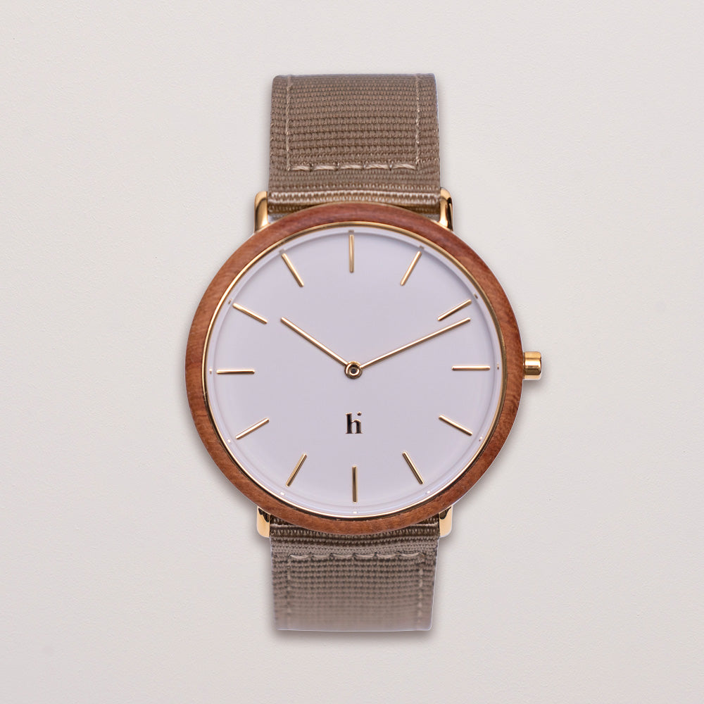 601430202004-3.jpg Horloge Warm Grijs - Afbeelding 4