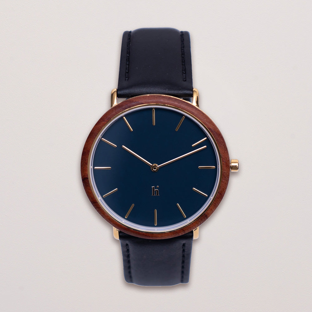 601513202004-3.jpg Horloge Smokey Blue - Afbeelding 4