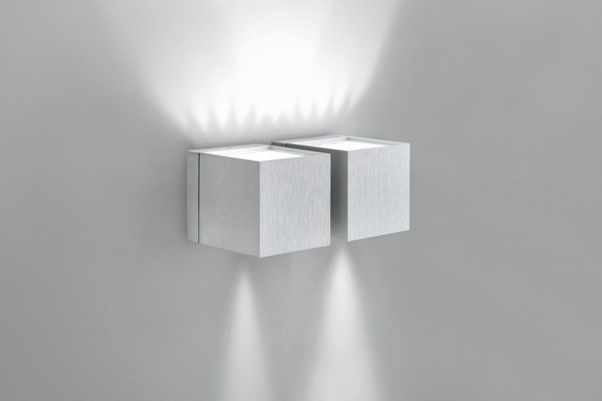 Dau 80 Wandlamp 2 x G9 Geborsteld aluminium - Afbeelding 1