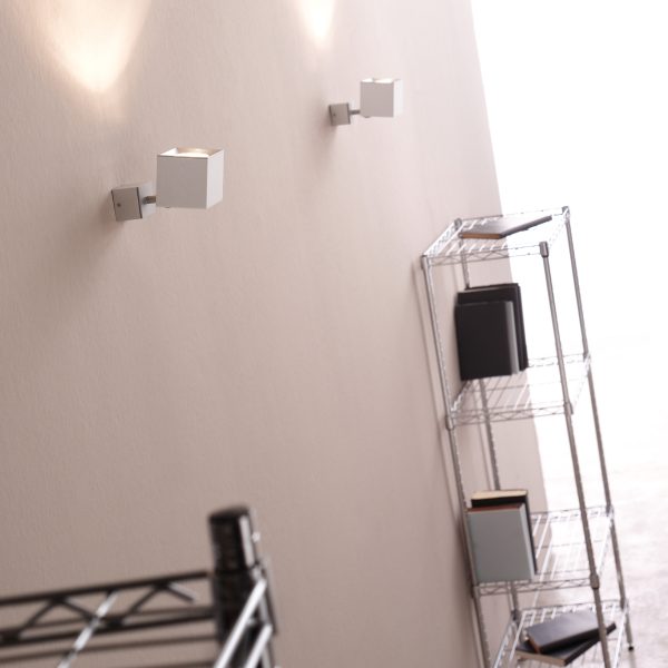 Dau 80 Wand/plafondlamp GU10 Geborsteld Aluminium