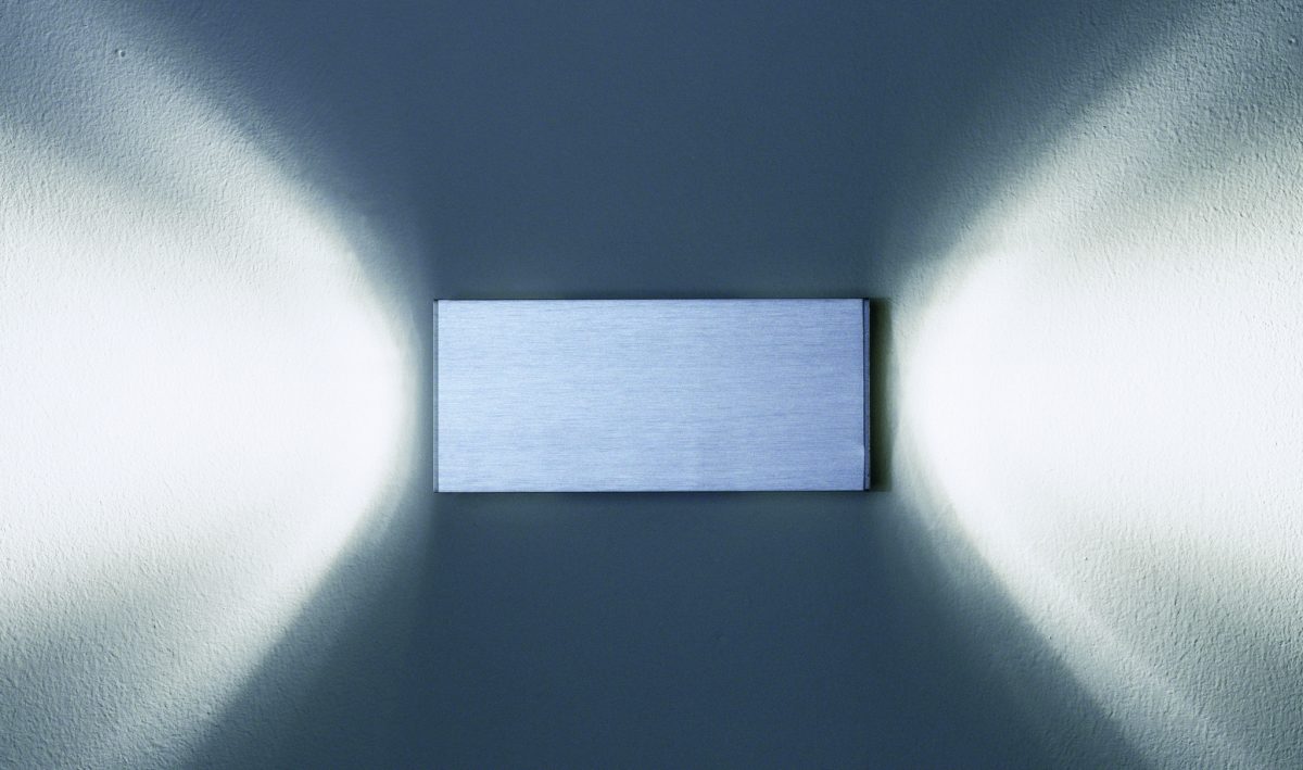 Dau 80 Wandlamp 2 x GU10 Geborsteld aluminium - Afbeelding 1