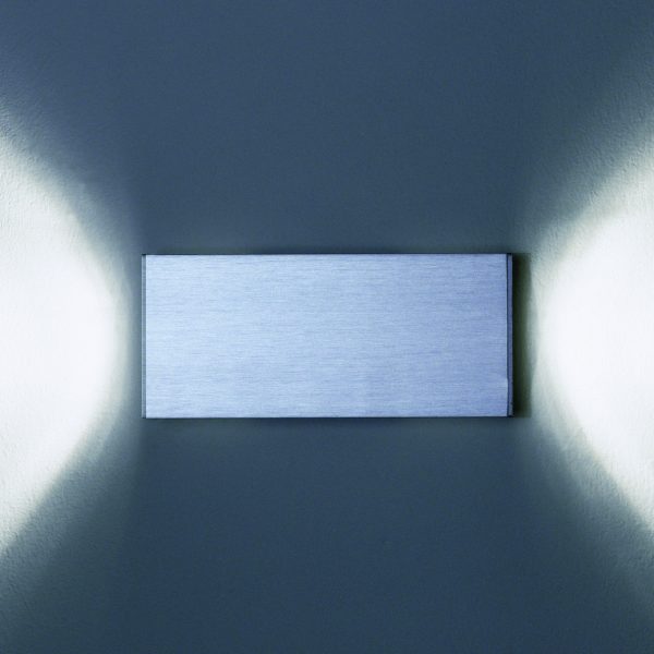Dau 80 Wandlamp 2 x GU10 Geborsteld aluminium