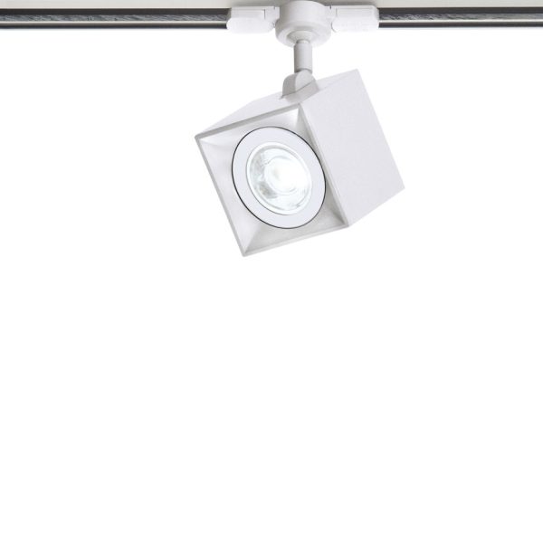 Dau 80 Track spotlight 3P GU10 Satin aluminium