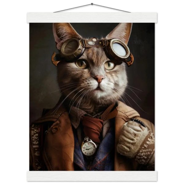 Schoolposter van een mannelijke Chausie kat
