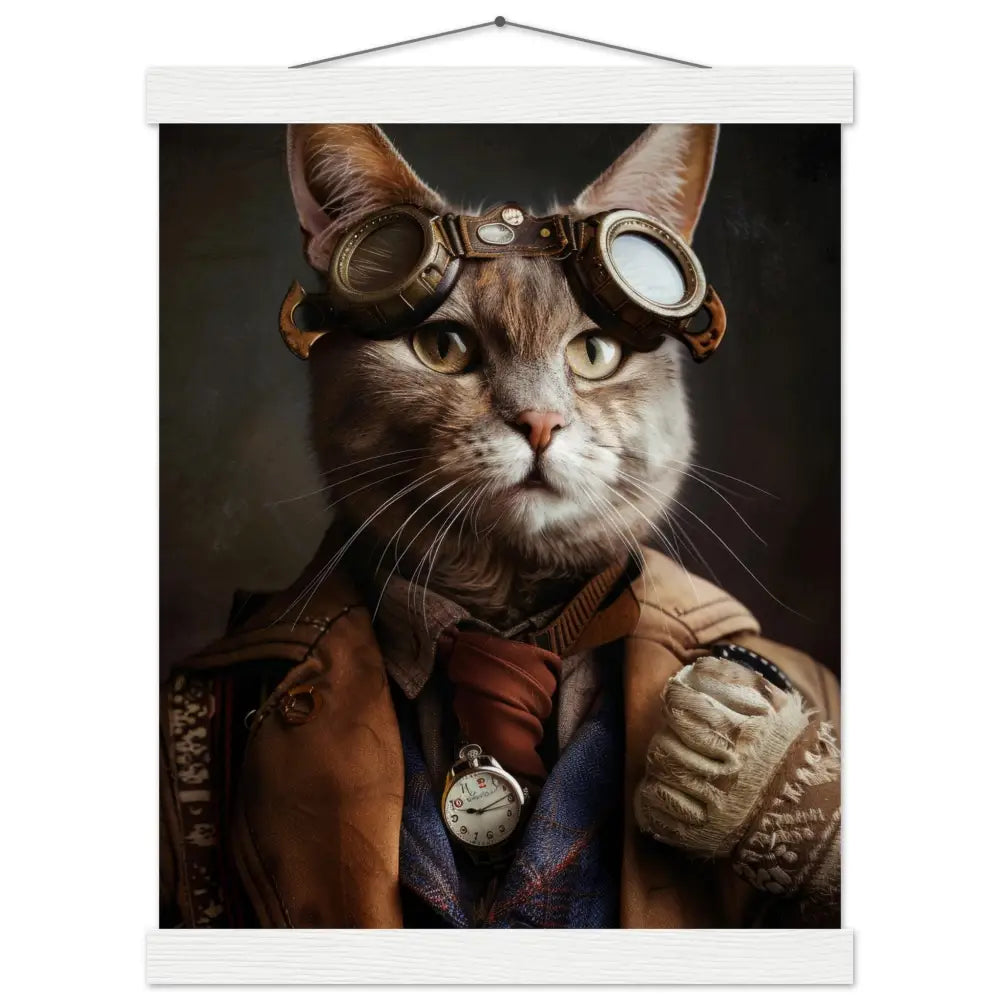 66c8fa44-3ea4-49e0-beab-d8bcb749cb95-0.jpg Schoolposter van een mannelijke Chausie kat - Afbeelding 1
