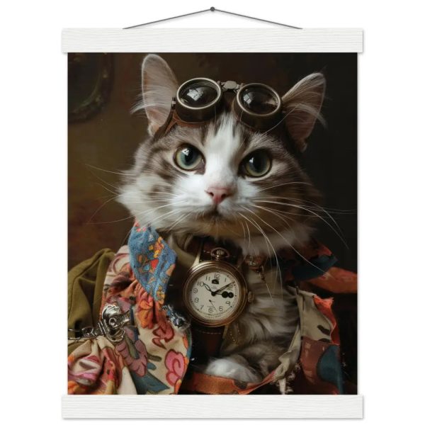 Schoolposter van een vrouwelijke Manx kat