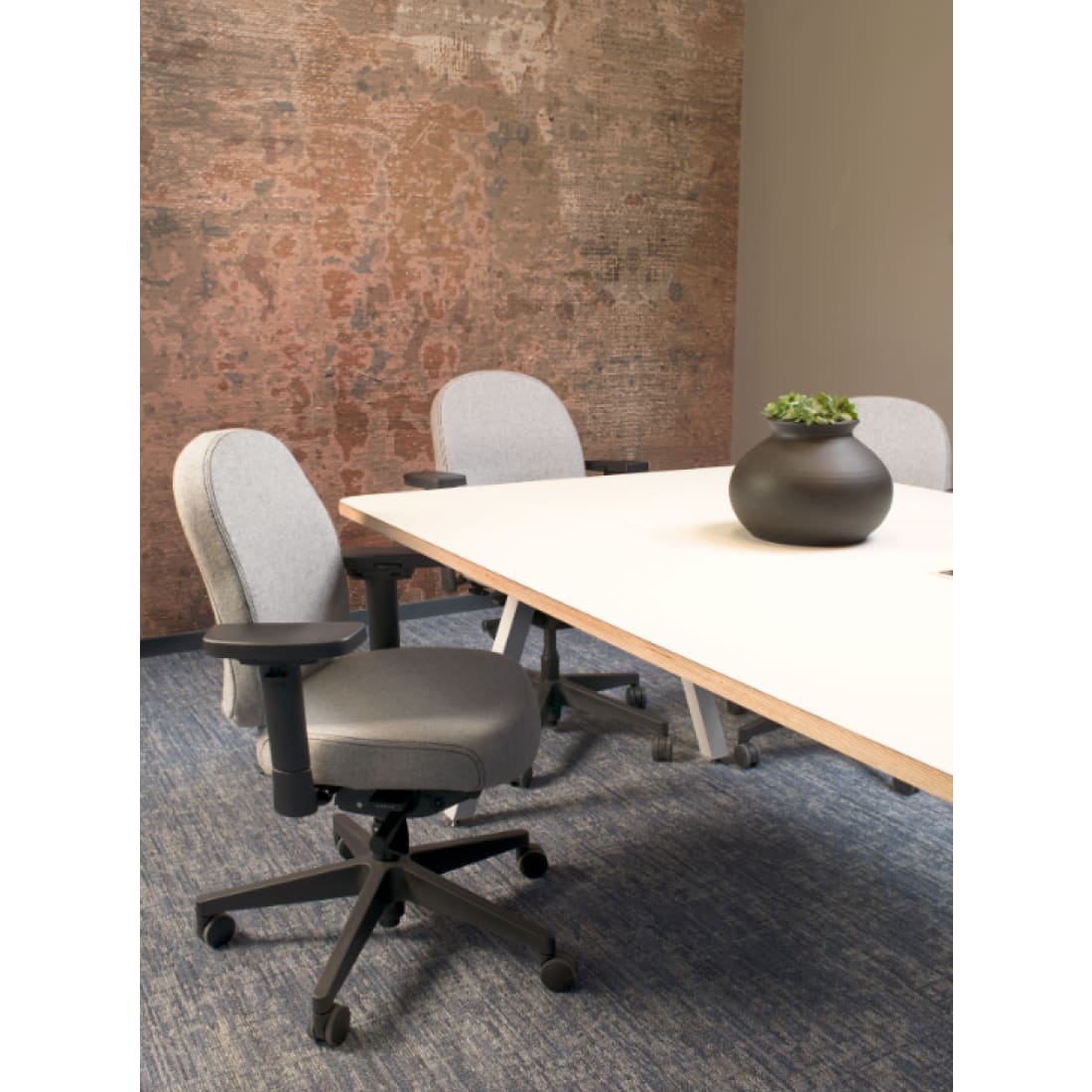 7000001C-6.jpg Zitten en bewegen Therapod X Compact Middengrijs - Bureaustoel Wolvilt Fenice - Afbeelding 7