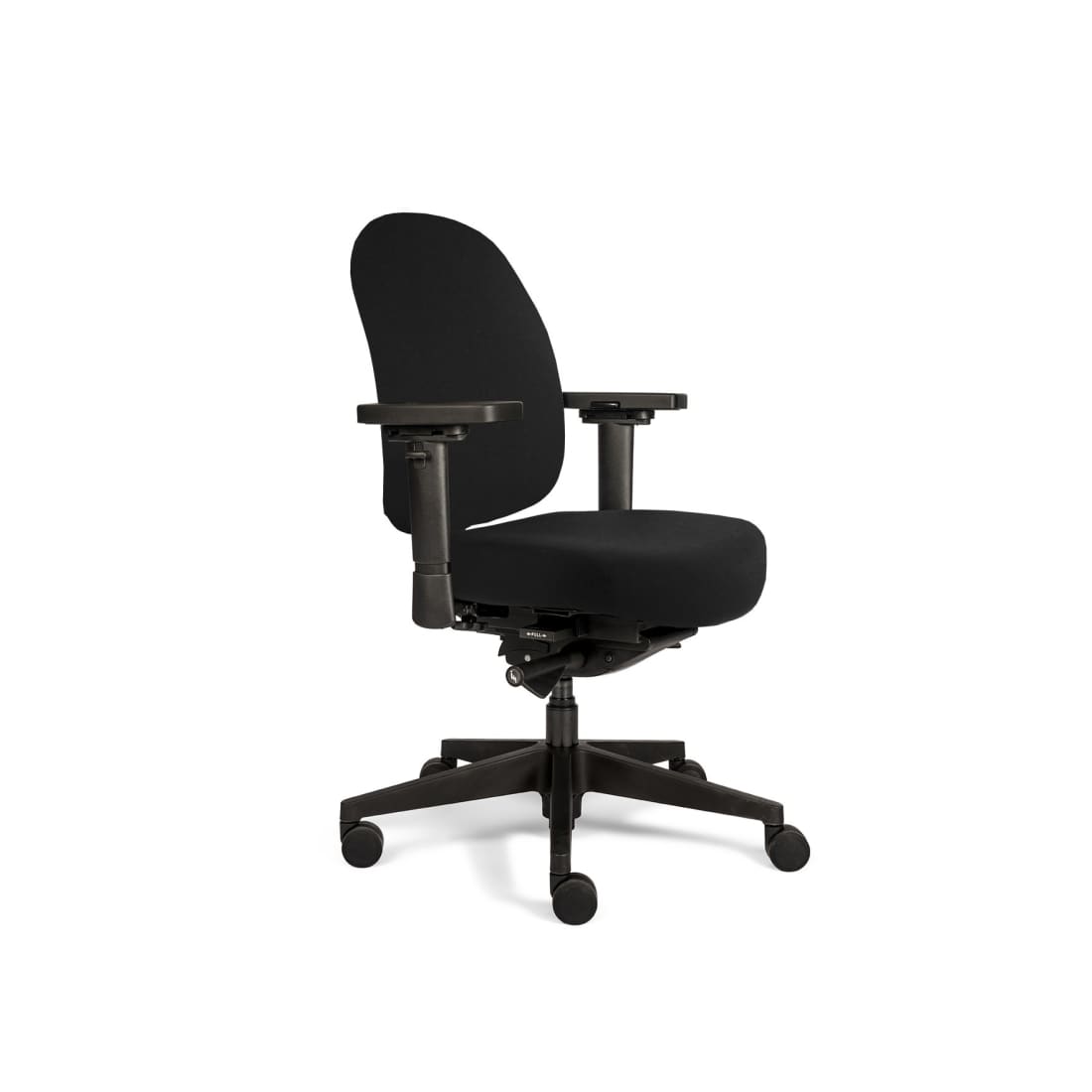 7000010C-0.jpg Zitten en bewegen Therapod X Compact Zwart - Bureaustoel Wolvilt Fenice - Afbeelding 1