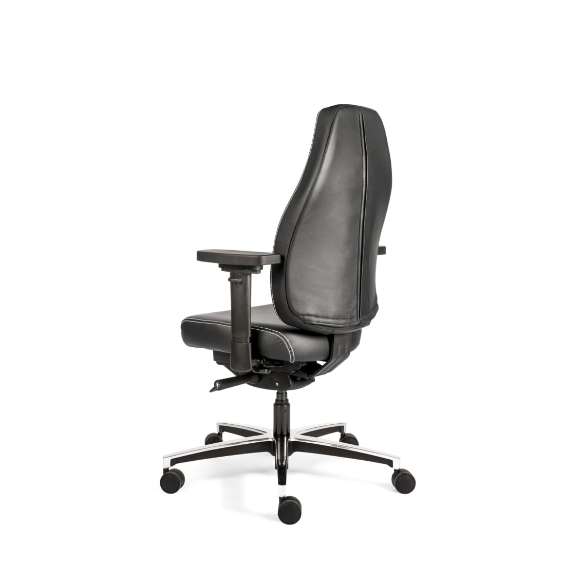 7000049C-4.jpg Zitten en bewegen Therapod X Standaard - Bureaustoel Zwart Leder - Afbeelding 5