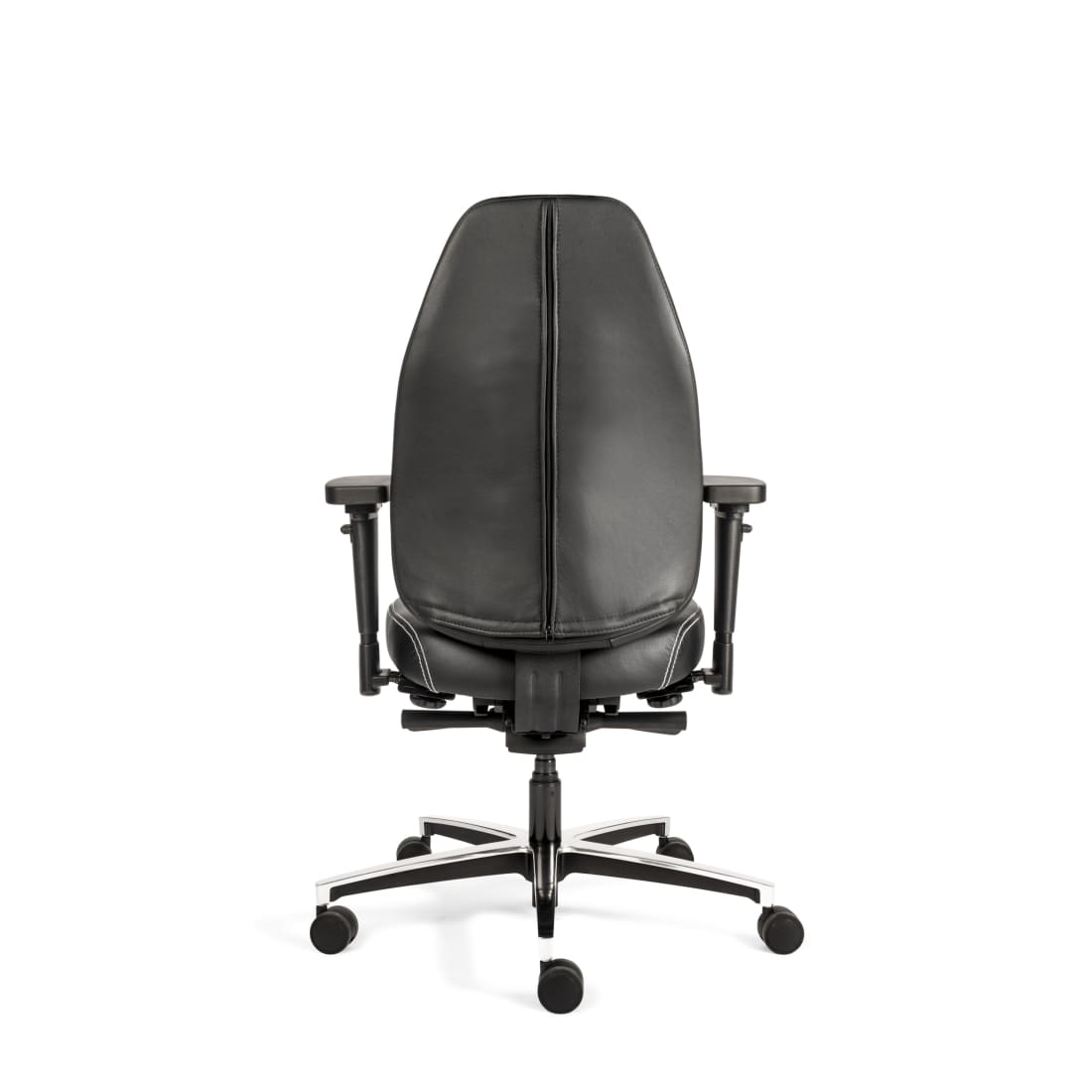 7000049C-5.jpg Zitten en bewegen Therapod X Standaard - Bureaustoel Zwart Leder - Afbeelding 6