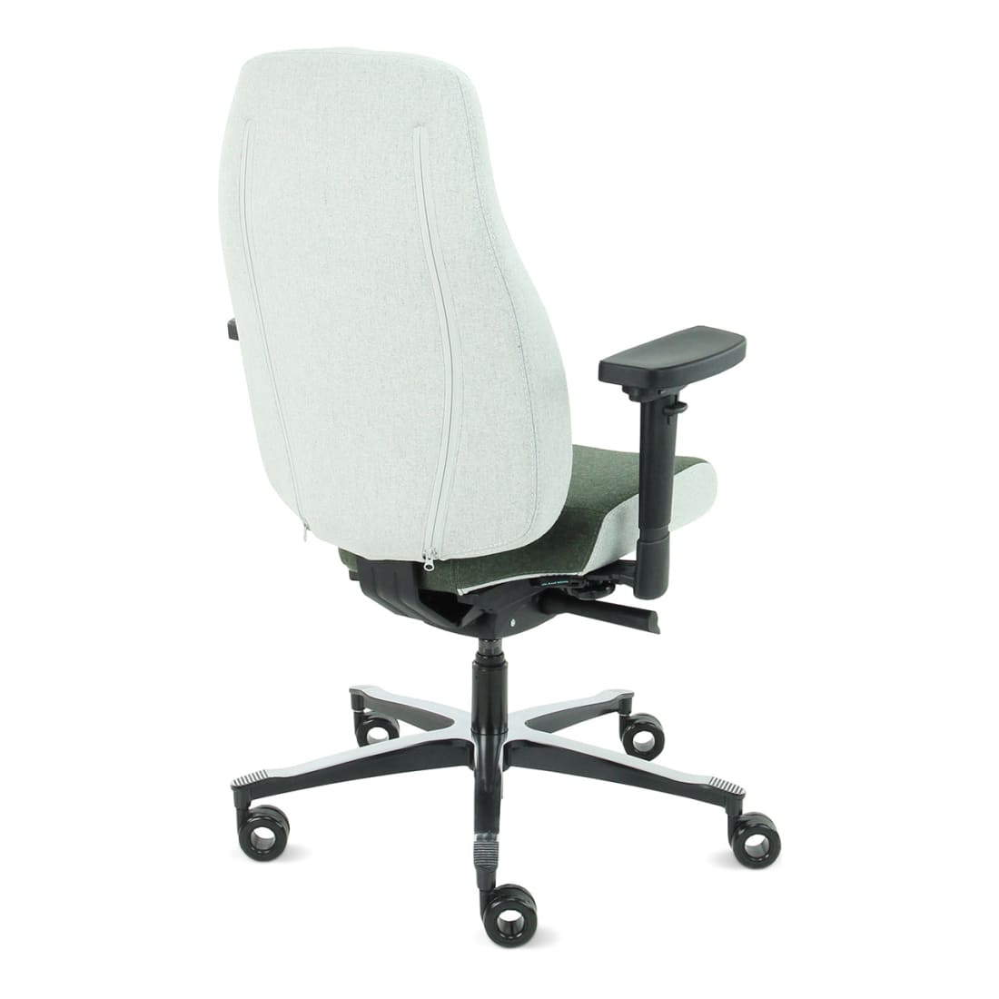 7000187C-7.jpg Bureaustoel Facet Wol Olive/Ashgrey - Afbeelding 8
