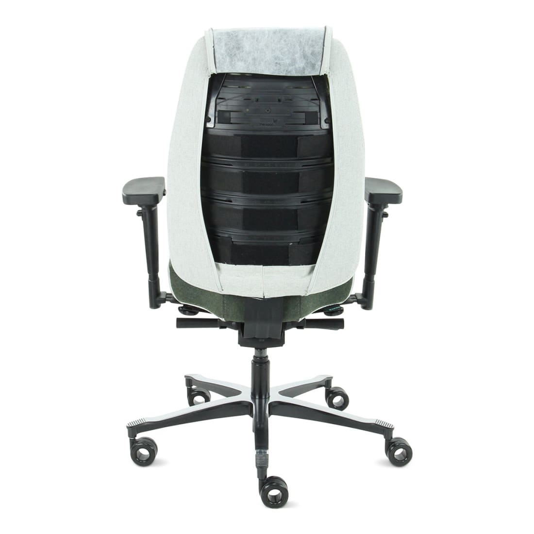 7000187C-9.jpg Bureaustoel Facet Wol Olive/Ashgrey - Afbeelding 10