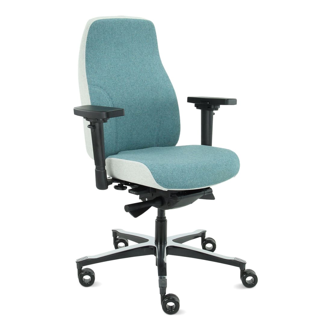 7000188C-0.jpg Bureaustoel Facet Wol Azure/Ashgrey - Afbeelding 1