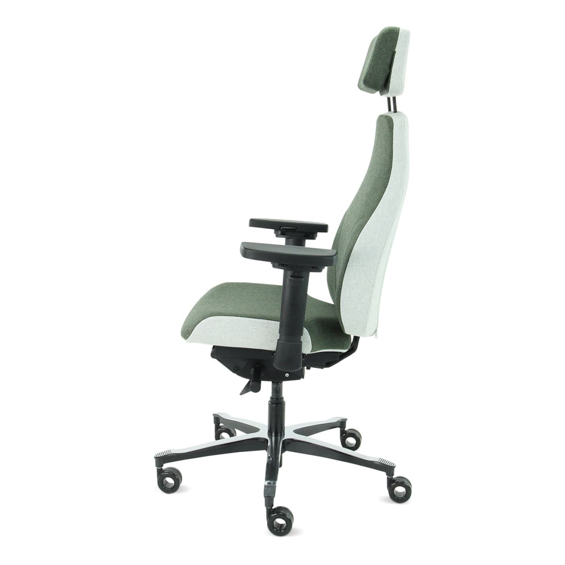 7000191C-4.jpg Bureaustoel Facet Wol Olive/Ashgrey - Afbeelding 5