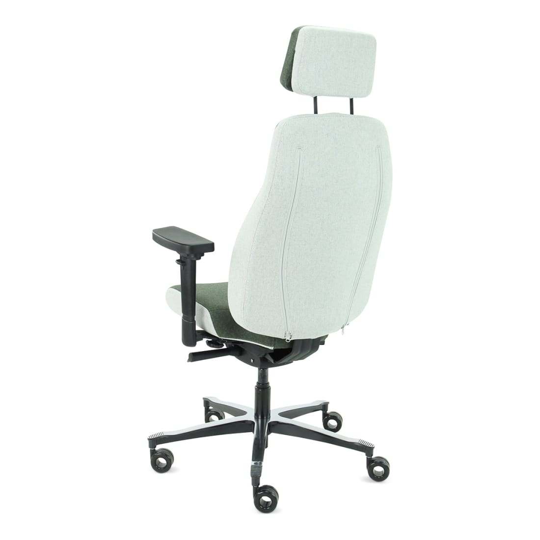 7000191C-5.jpg Bureaustoel Facet Wol Olive/Ashgrey - Afbeelding 6