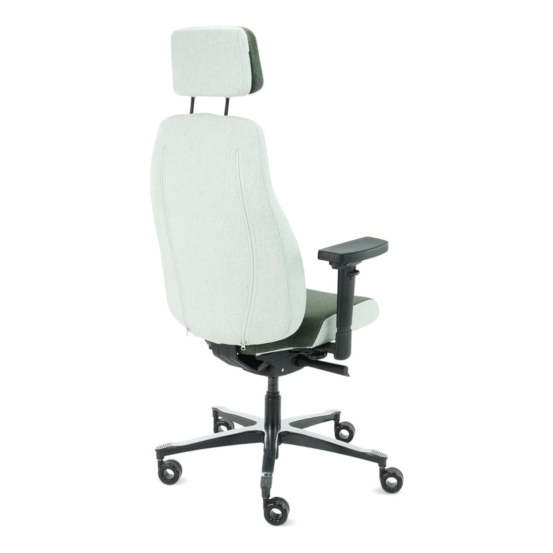 7000191C-7.jpg Bureaustoel Facet Wol Olive/Ashgrey - Afbeelding 8
