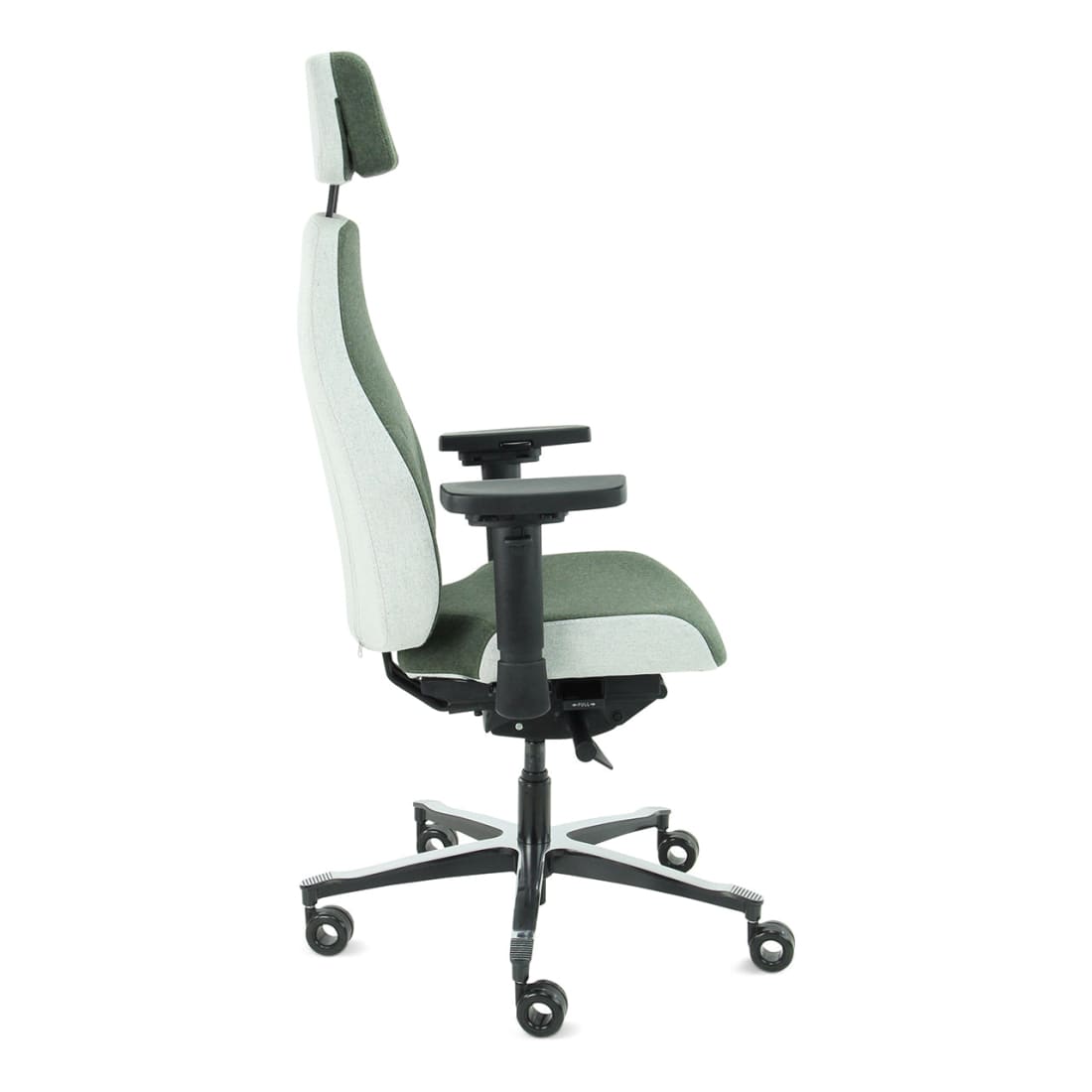 7000191C-8.jpg Bureaustoel Facet Wol Olive/Ashgrey - Afbeelding 9