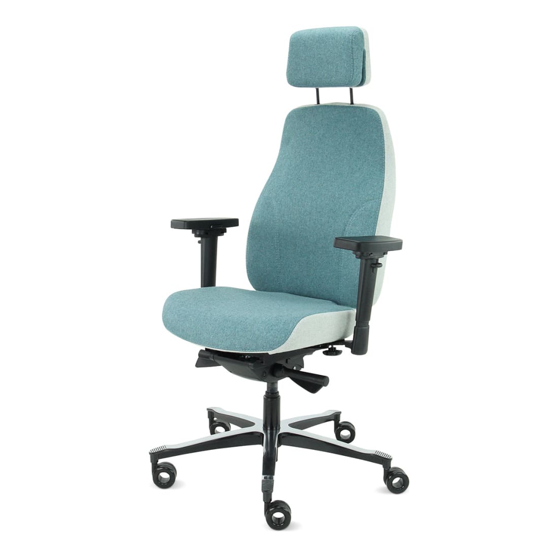 7000192C-3.jpg Bureaustoel Facet Wol Azure/Ashgrey - Afbeelding 4